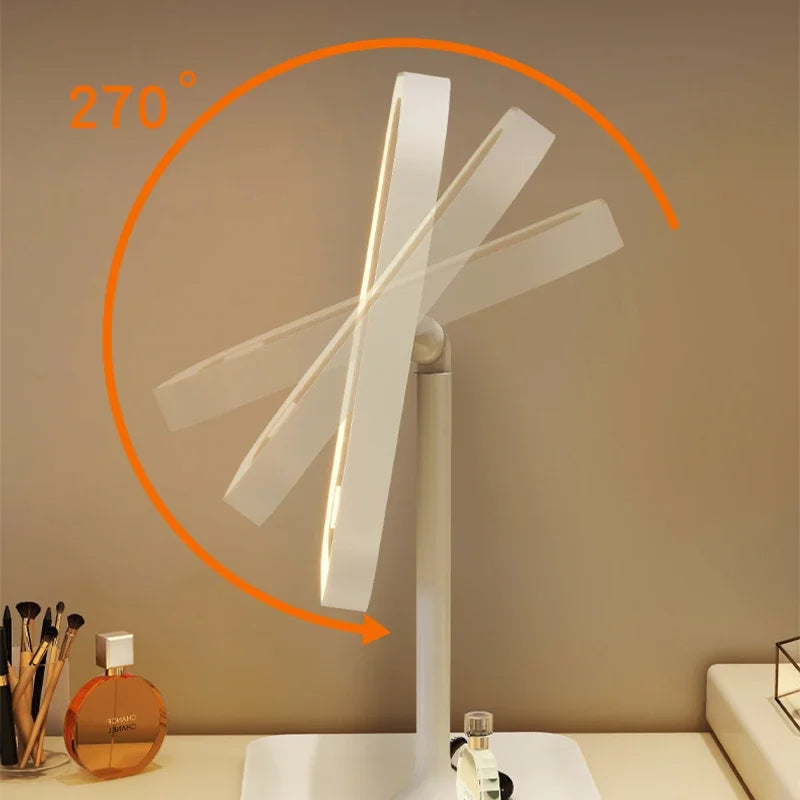 Luxury LED Vanity Makeup Mirror | 3 Light Modes & Touch Control