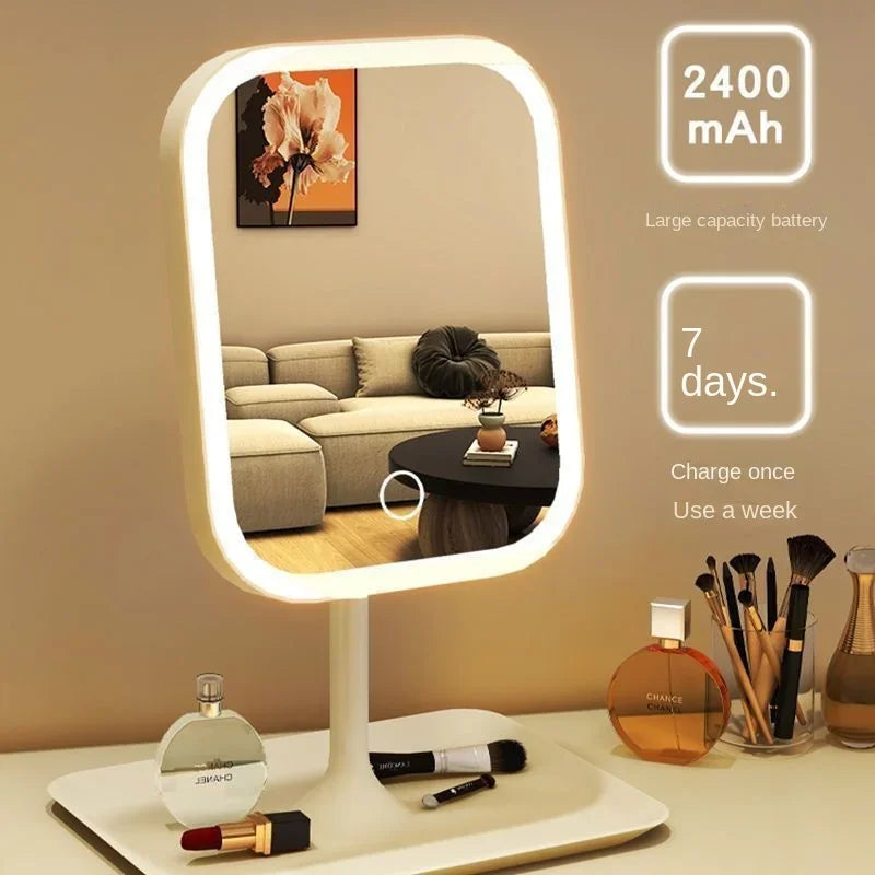 Luxury LED Vanity Makeup Mirror | 3 Light Modes & Touch Control