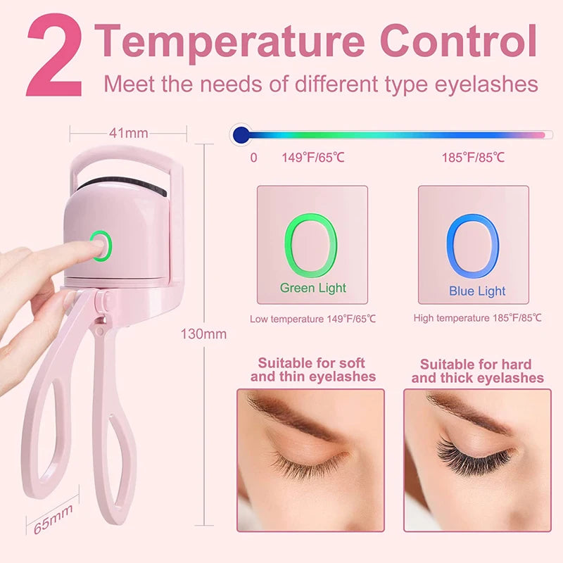 Zorivo™️ Heated Eyelash Curler | USB Rechargeable