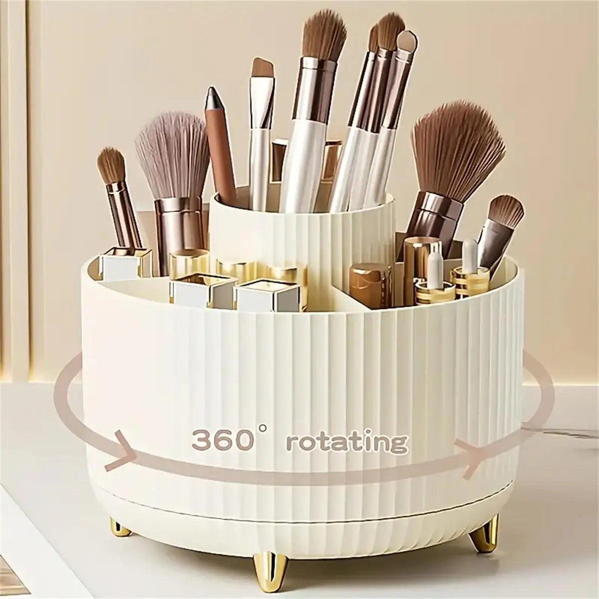 Zorivo™️ 360° Rotating Makeup Organizer