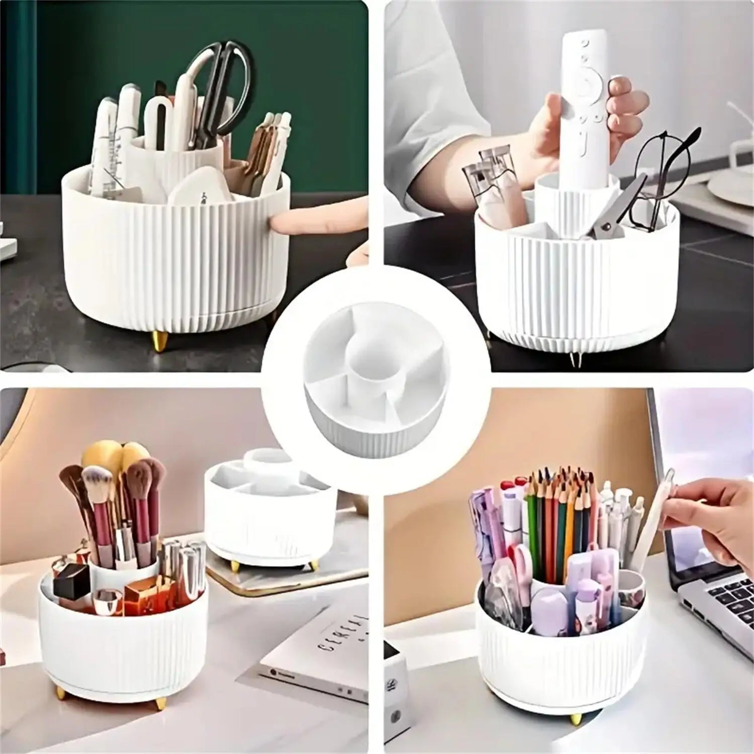 Zorivo™️ 360° Rotating Makeup Organizer