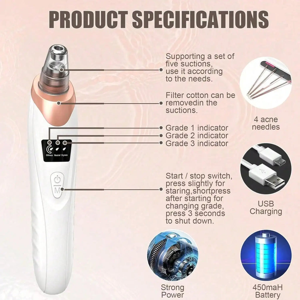 Zorivo™️ PureVac Pro.  (Zorivo™️ SkinClear Pro Luxury Pore Cleansing Device)