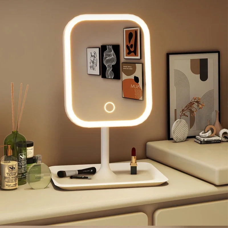 Luxury LED Vanity Makeup Mirror | 3 Light Modes & Touch Control