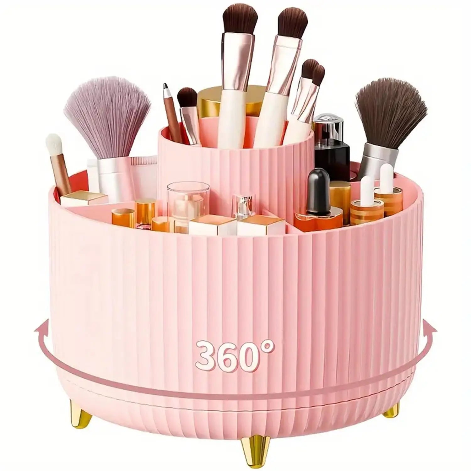 Zorivo™️ 360° Rotating Makeup Organizer