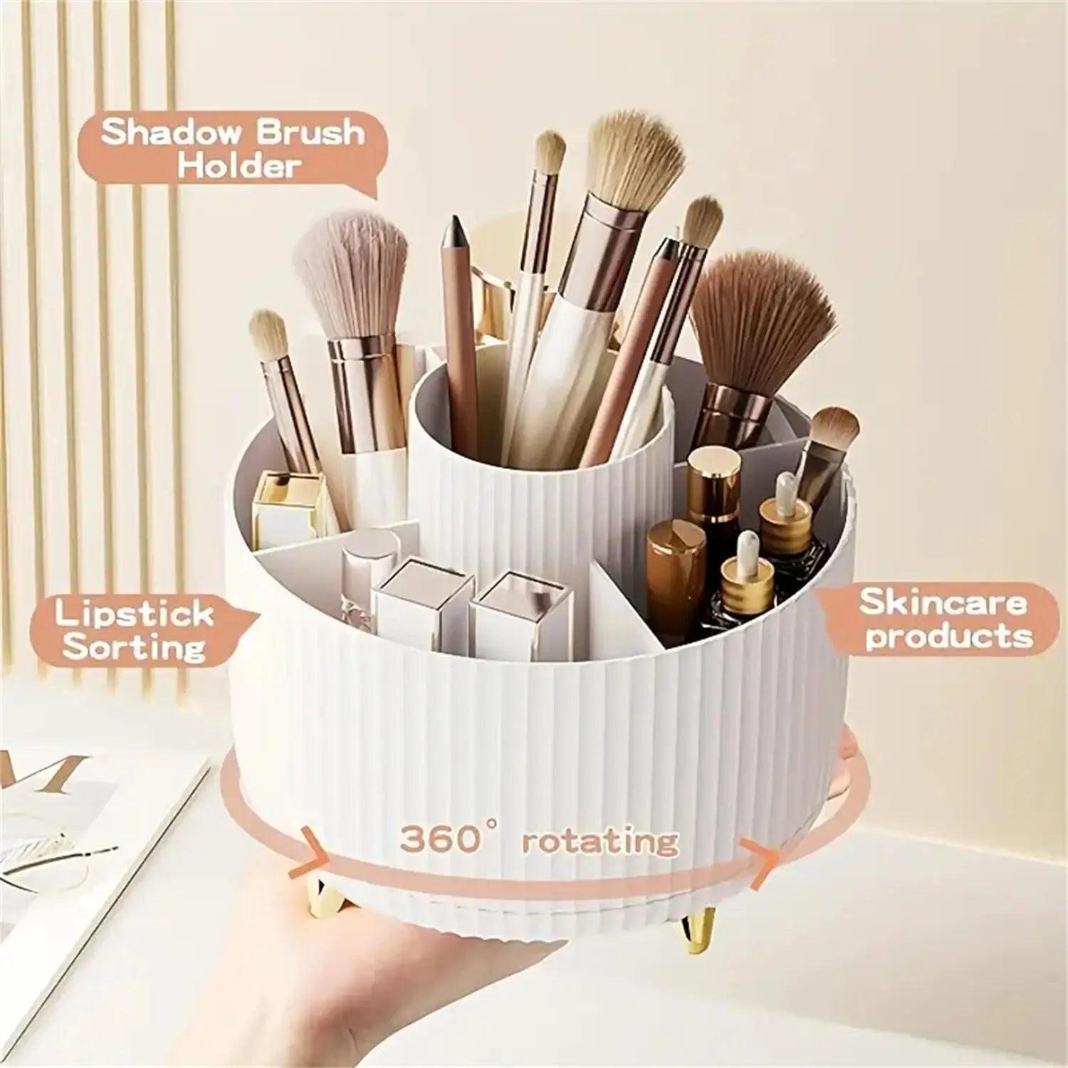Zorivo™️ 360° Rotating Makeup Organizer